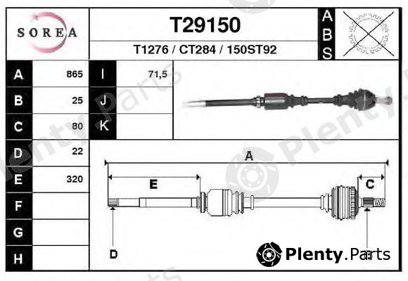  EAI part T29150 Drive Shaft