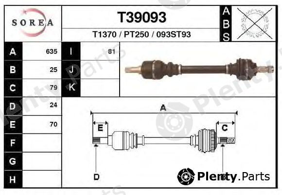  EAI part T39093 Drive Shaft