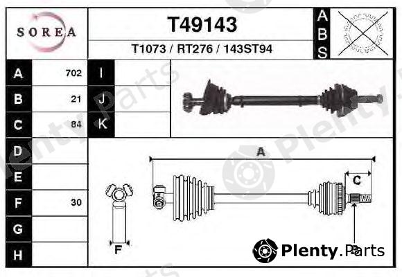  EAI part T49143 Drive Shaft
