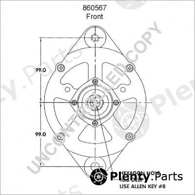  PRESTOLITE ELECTRIC part 860567 Alternator