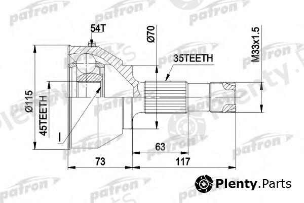  PATRON part PCV1132 Joint Kit, drive shaft