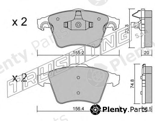  TRUSTING part 568.3 (5683) Brake Pad Set, disc brake