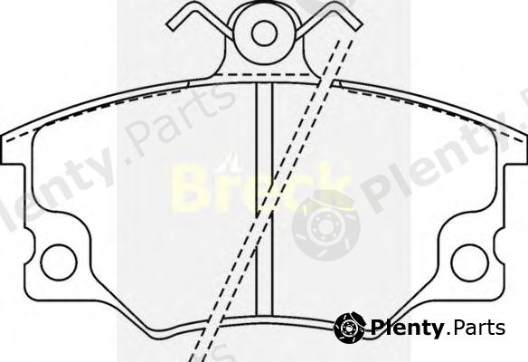  BRECK part 208330070110 Brake Pad Set, disc brake