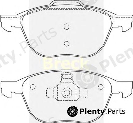  BRECK part 237230070100 Brake Pad Set, disc brake