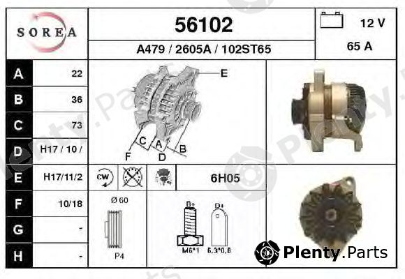  EAI part 56102 Alternator