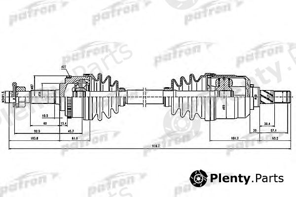  PATRON part PDS1619 Drive Shaft