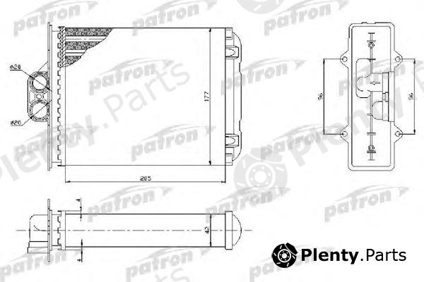  PATRON part PRS2050 Heat Exchanger, interior heating