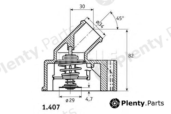  BEHR THERMOT-TRONIK part TI987 Thermostat, coolant