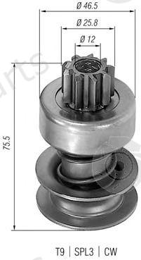 MAGNETI MARELLI part 940113020001 Pinion, starter