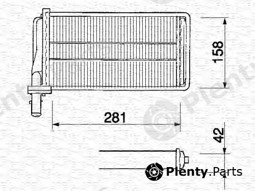  MAGNETI MARELLI part 350218061000 Heat Exchanger, interior heating