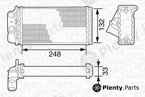  MAGNETI MARELLI part 350218076000 Heat Exchanger, interior heating