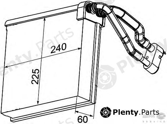  BEHR part 8FV351330-721 (8FV351330721) Evaporator, air conditioning