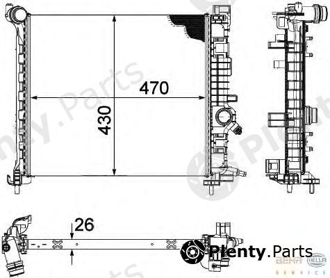  BEHR part 8MK376756-451 (8MK376756451) Radiator, engine cooling