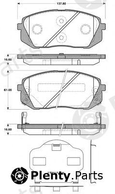  NK part 223430 Brake Pad Set, disc brake