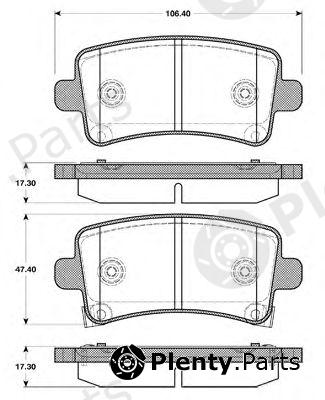  NK part 223643 Brake Pad Set, disc brake