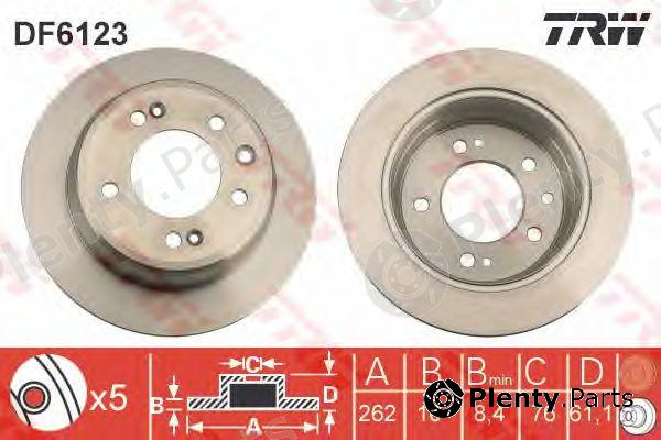  TRW part DF6123 Brake Disc