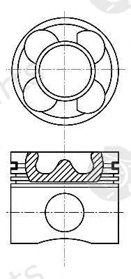  NÜRAL part 87-127400-10 (8712740010) Piston