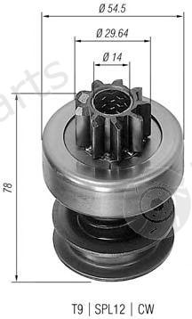  MAGNETI MARELLI part 940113020049 Pinion, starter