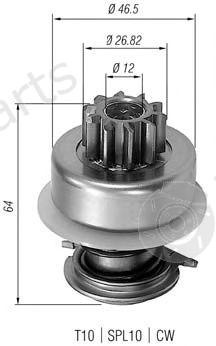  MAGNETI MARELLI part 940113020053 Pinion, starter