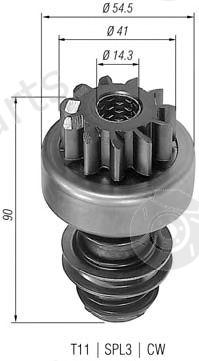  MAGNETI MARELLI part 940113020060 Pinion, starter