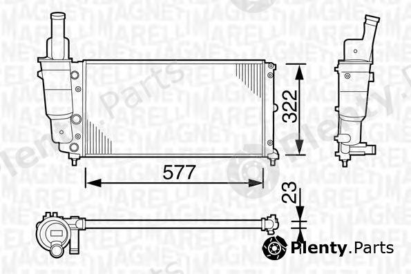  MAGNETI MARELLI part 350213114003 Radiator, engine cooling