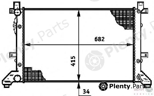  BEHR part 8MK376719704 Radiator, engine cooling