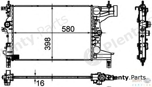  BEHR part 8MK376748-731 (8MK376748731) Radiator, engine cooling