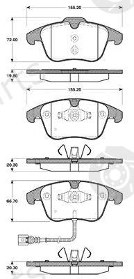  NK part 224795 Brake Pad Set, disc brake