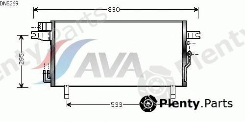  AVA QUALITY COOLING part DN5269 Condenser, air conditioning