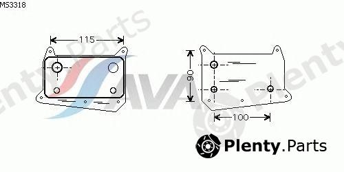  AVA QUALITY COOLING part MS3318 Oil Cooler, engine oil