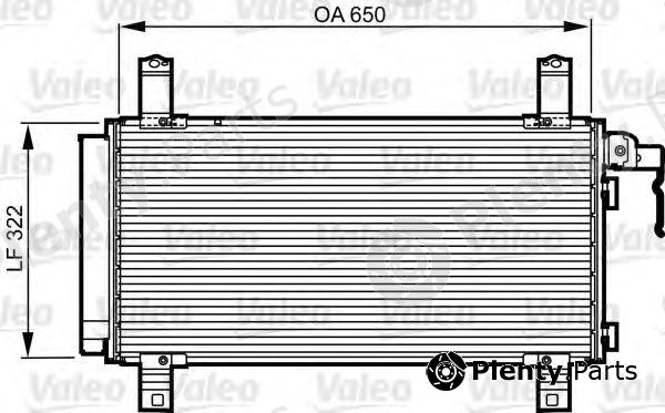  VALEO part 818090 Condenser, air conditioning