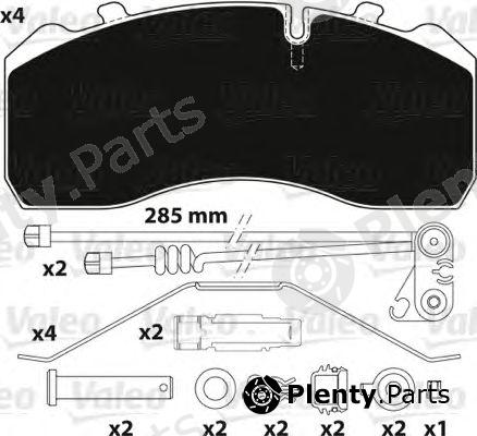  VALEO part 882205 Brake Pad Set, disc brake