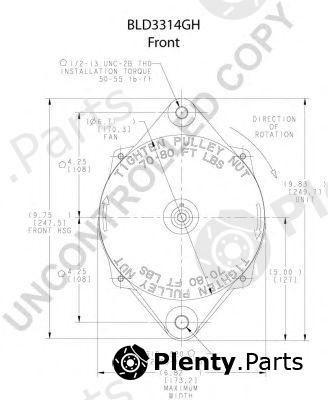  PRESTOLITE ELECTRIC part BLD3314GH Alternator