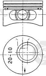  KOLBENSCHMIDT part 90245600 Piston