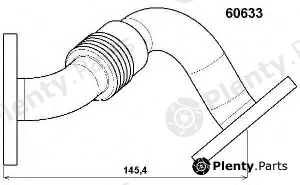  WAHLER part 60633D Pipe, EGR valve