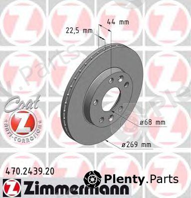  ZIMMERMANN part 470243920 Brake Disc