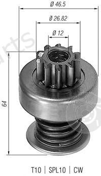  MAGNETI MARELLI part 940113020055 Pinion, starter
