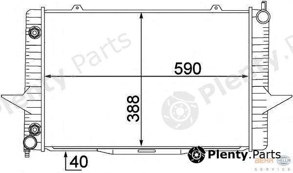  BEHR part 8MK376774-201 (8MK376774201) Radiator, engine cooling
