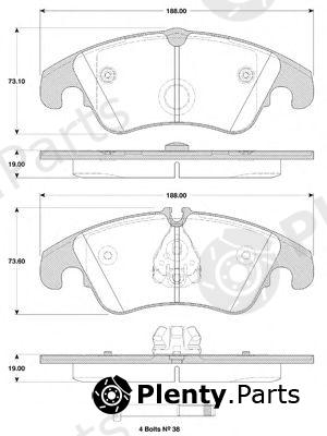  NK part 224797 Brake Pad Set, disc brake
