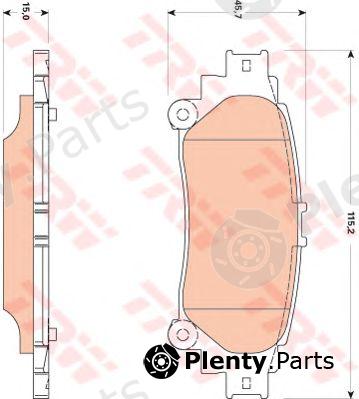  TRW part GDB3497 Brake Pad Set, disc brake