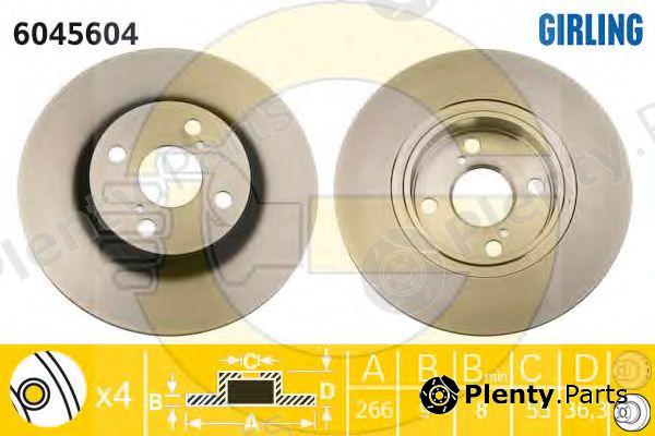  GIRLING part 6045604 Brake Disc