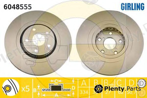  GIRLING part 6048555 Brake Disc