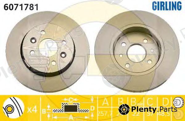  GIRLING part 6071781 Brake Disc