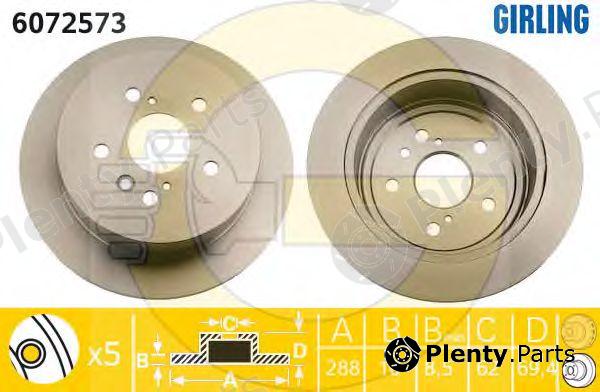  GIRLING part 6072573 Brake Disc