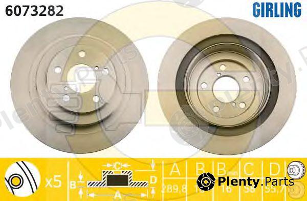  GIRLING part 6073282 Brake Disc