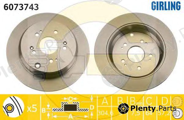  GIRLING part 6073743 Brake Disc