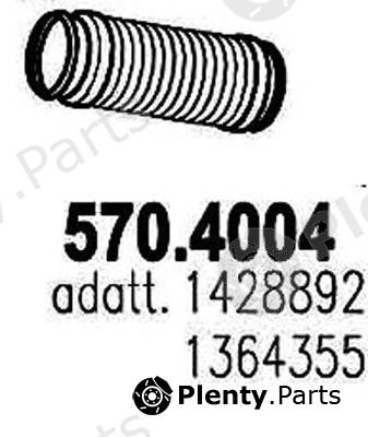  ASSO part 570.4004 (5704004) Flex Hose, exhaust system
