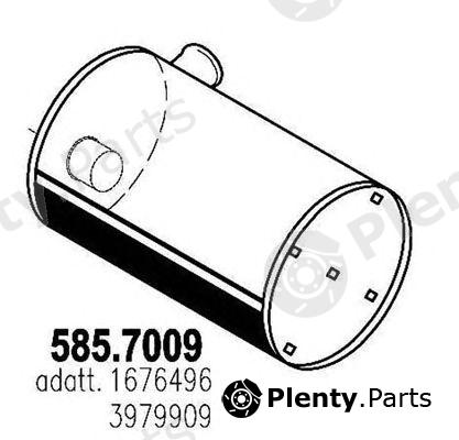  ASSO part 585.7009 (5857009) Middle-/End Silencer