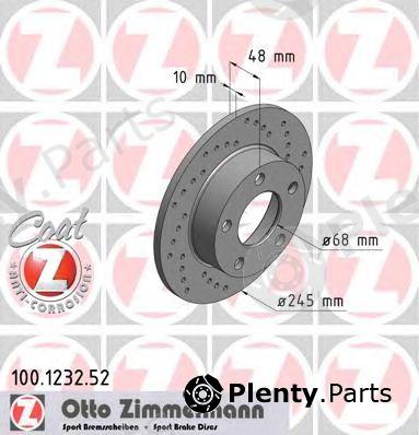  ZIMMERMANN part 100123252 Brake Disc