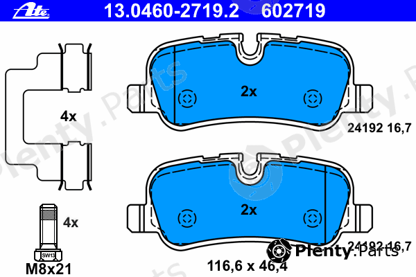  ATE part 13.0460-2719.2 (13046027192) Brake Pad Set, disc brake